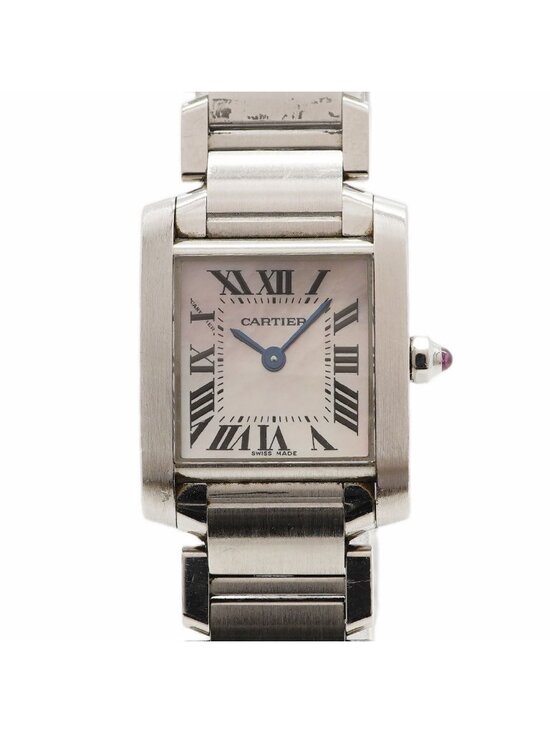 Cartier Tank Francaise SM Pink Dial Watch main image 10
